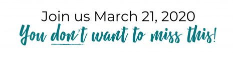 Join us March 21, 2020